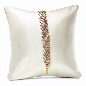 bracelet-chevron-grnwhtgldt