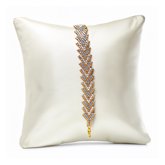 bracelet-chevron-grnwhtgldt